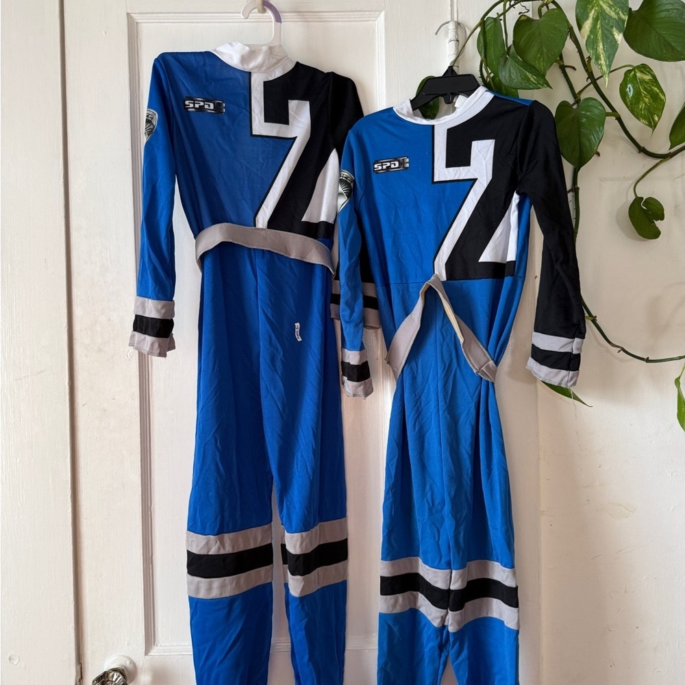 Power Ranger Blue and Black Kids Costume